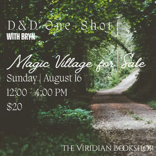 D&D One-Shot with Bryn - Magic Village for Sale